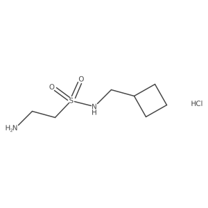 2-amino-N-(cyclobutylmethyl)ethane-1-sulfonamide hydrochloride结构式