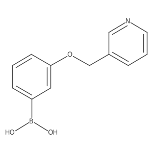 (3-(Pyridin-3-ylmethoxy)phenyl)boronic acid结构式