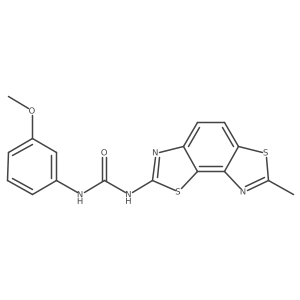 1-(3-Methoxyphenyl)-3-(7-methylbenzo[1,2-d:3,4-d']bis(thiazole)-2-yl)urea结构式