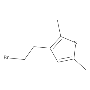 3-(2-Bromoethyl)-2,5-dimethylthiophene Structure