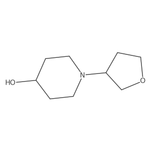 1-Tetrahydrofuran-3-ylpiperidin-4-ol Structure