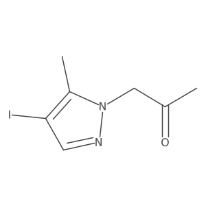 1-(4-Iodo-5-methyl-1H-pyrazol-1-yl)propan-2-one结构式