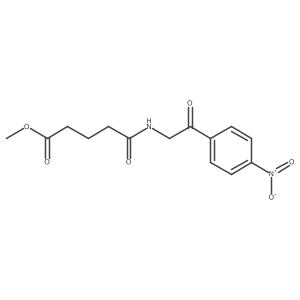 Methyl 5-(2-(4-nitrophenyl)-2-oxoethylamino)-5-oxopentanoate Structure