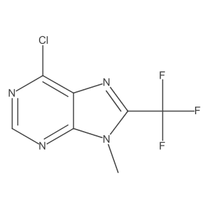 6-chloro-9-methyl-8-(trifluoromethyl)-9H-purine结构式
