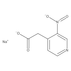 4-Pyridineaceticacid,3-nitro-,sodiumsalt Structure