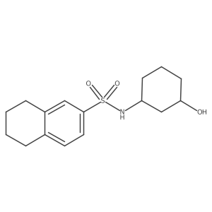 N-(3-hydroxycyclohexyl)-5,6,7,8-tetrahydronaphthalene-2-sulfonamide Structure