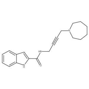 N-[4-(azepan-1-yl)but-2-ynyl]-1H-indole-2-carboxamide Structure