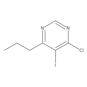 4-Chloro-5-iodo-6-propylpyrimidine结构式