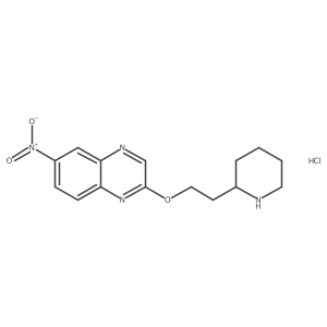 6-Nitro-2-(2-(piperidin-2-yl)ethoxy)quinoxaline hydrochloride Structure