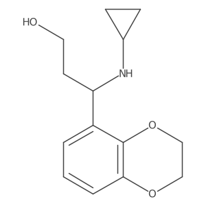3-(Cyclopropylamino)-3-(2,3-dihydrobenzo[b][1,4]dioxin-5-yl)propan-1-ol Structure