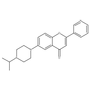 6-(4-Isopropylpiperazin-1-yl)-2-(pyridin-3-yl)-4H-chromen-4-one Structure