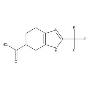 2-(Trifluoromethyl)-4,5,6,7-tetrahydro-1H-1,3-benzodiazole-5-carboxylic A+结构式