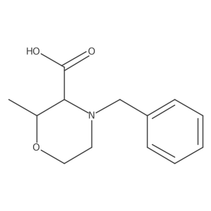 4-Benzyl-2-methylmorpholine-3-carboxylic acid结构式