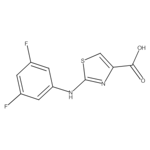 2-[(3,5-Difluorophenyl)amino]-1,3-thiazole-4-carboxylic acid Structure