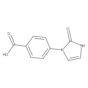 4-(2-oxo-2,3-dihydro-1H-imidazol-1-yl)benzoic acid结构式