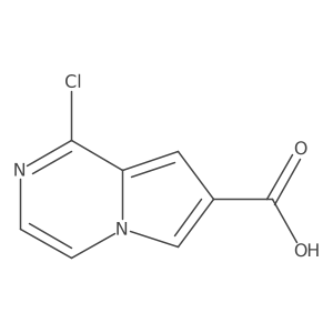 1-Chloropyrrolo[1,2-a]pyrazine-7-carboxylic acid结构式