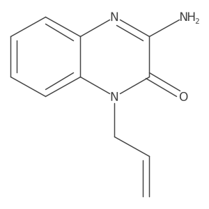 1-Allyl-1,2-dihydro-2-oxo-3-aminoquinoxaline结构式