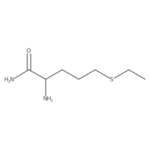 2-Amino-5-(ethylsulfanyl)pentanamide结构式