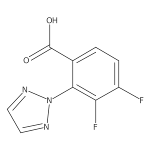 3,4-difluoro-2-(2H-1,2,3-triazol-2-yl)benzoic acid Structure
