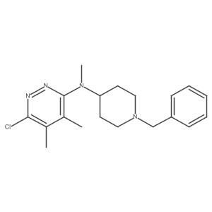 N-(1-benzylpiperidin-4-yl)-6-chloro-N,4,5-trimethylpyridazin-3-amine Structure