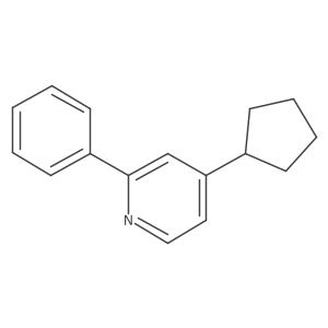 4-Cyclopentyl-2-phenylpyridine Structure