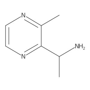 (1R)-1-(3-Methylpyrazin-2-yl)ethan-1-amine Structure