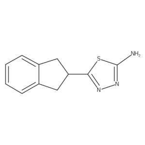 2-Amino-5-(2-indanyl)-1,3,4-thiadiazole结构式