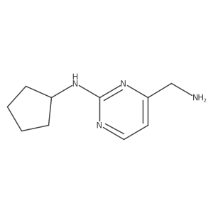 4-(aminomethyl)-N-cyclopentylpyrimidin-2-amine Structure