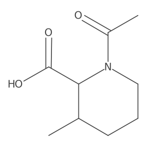 1-Acetyl-3-methylpiperidine-2-carboxylic acid结构式