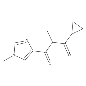 1-cyclopropyl-2-methyl-3-(1-methyl-1H-imidazol-4-yl)propane-1,3-dione Structure