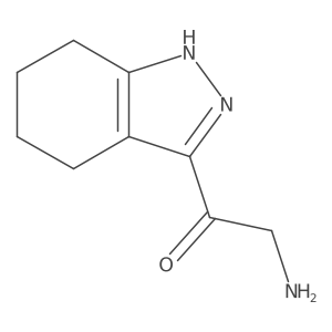 2-amino-1-(4,5,6,7-tetrahydro-1H-indazol-3-yl)ethan-1-one结构式