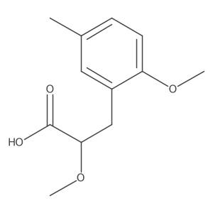 2-Methoxy-3-(2-methoxy-5-methylphenyl)propanoic acid Structure