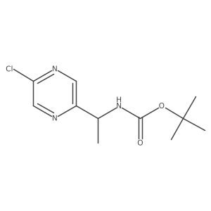 tert-butyl N-[1-(5-chloropyrazin-2-yl)ethyl]carbamate Structure