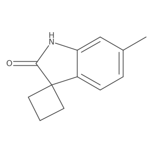 6'-Methylspiro[cyclobutane-1,3'-[3H]indol]-2'(1'H)-one Structure