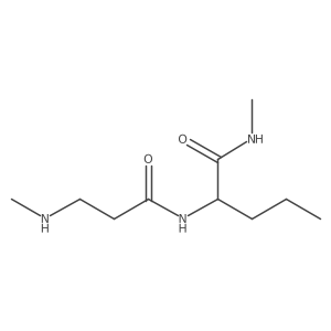 N-methyl-2-[3-(methylamino)propanamido]pentanamide Structure