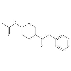 N-[1-(2-phenylacetyl)piperidin-4-yl]acetamide Structure
