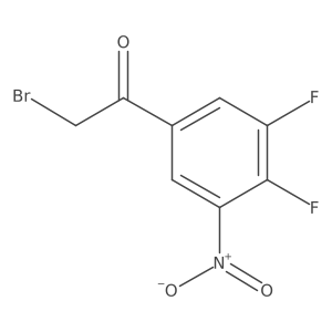 3',4'-Difluoro-5'-nitrophenacyl bromide Structure