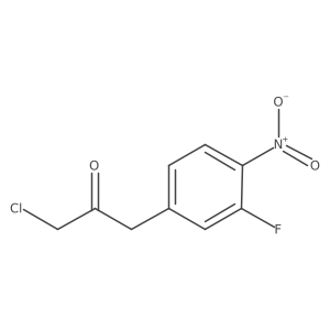 1-Chloro-3-(3-fluoro-4-nitrophenyl)propan-2-one Structure