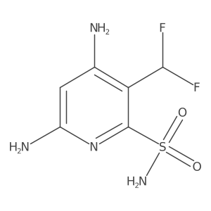 4,6-Diamino-3-(difluoromethyl)pyridine-2-sulfonamide Structure