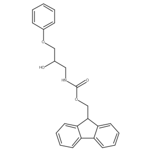 (9H-fluoren-9-yl)methyl N-(2-hydroxy-3-phenoxypropyl)carbamate结构式
