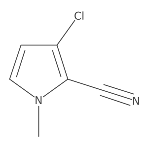 3-Chloro-1-methyl-1H-pyrrole-2-carbonitrile结构式