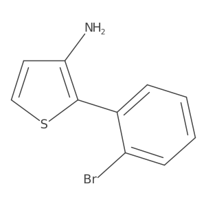 3-Thiophenamine, 2-(2-bromophenyl)- Structure