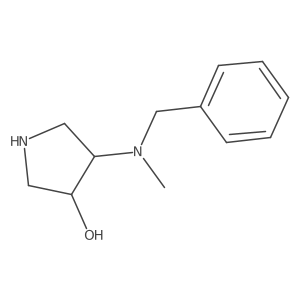 (3R,4R)-4-[benzyl(methyl)amino]pyrrolidin-3-ol Structure
