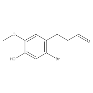 3-(2-Bromo-4-hydroxy-5-methoxyphenyl)propanal Structure