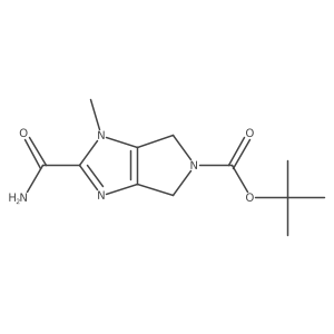 Tert-butyl 2-carbamoyl-1-methyl-4,6-dihydropyrrolo[3,4-d]imidazole-5(1h)-carboxylate Structure