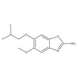 6-(2,2-Difluoroethoxy)-5-methoxy-1,3-benzothiazol-2-amine Structure