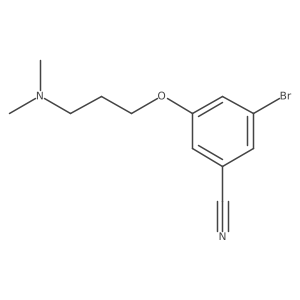 3-Bromo-5-[3-(dimethylamino)propoxy]benzonitrile Structure