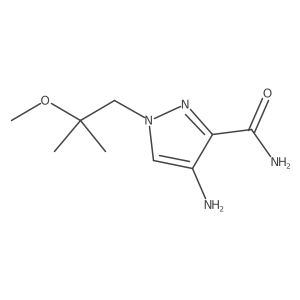 4-amino-1-(2-methoxy-2-methylpropyl)-1H-pyrazole-3-carboxamide Structure