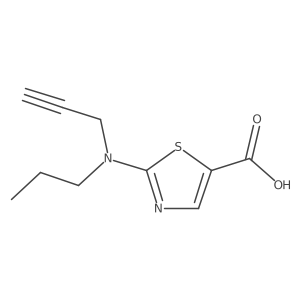 2-[(Prop-2-yn-1-yl)(propyl)amino]-1,3-thiazole-5-carboxylic acid Structure