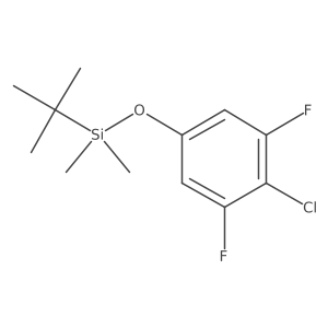 Tert-butyl(4-chloro-3,5-difluorophenoxy)dimethylsilane结构式